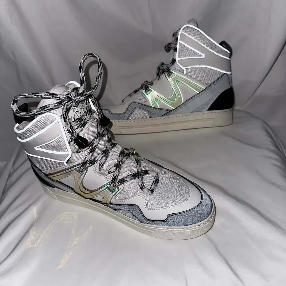 Marc by Marc Jacobs Ninja High Top Tech Sneakers Off White